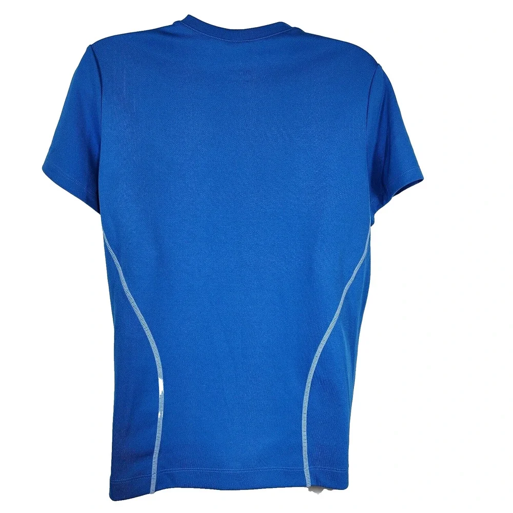 Nike Womens T Shirt Medium Blue Performance Tee Athletic Workout Gym Training